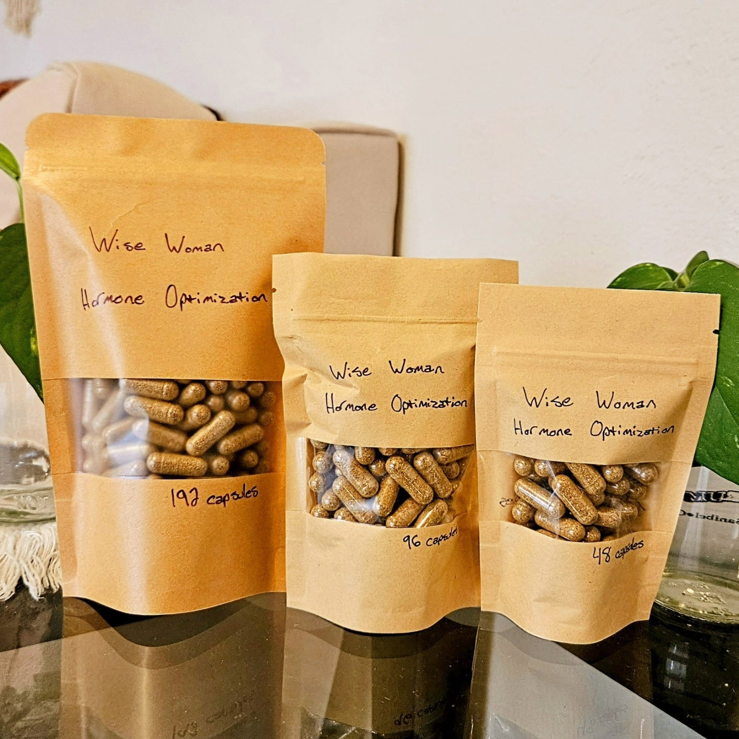 Wise Woman Female Hormone Balancing Herbal Capsules - Shatavari, Schisandra, Vitex (Chaste Berry) & Turmeric - For PMS, Menopause, and More